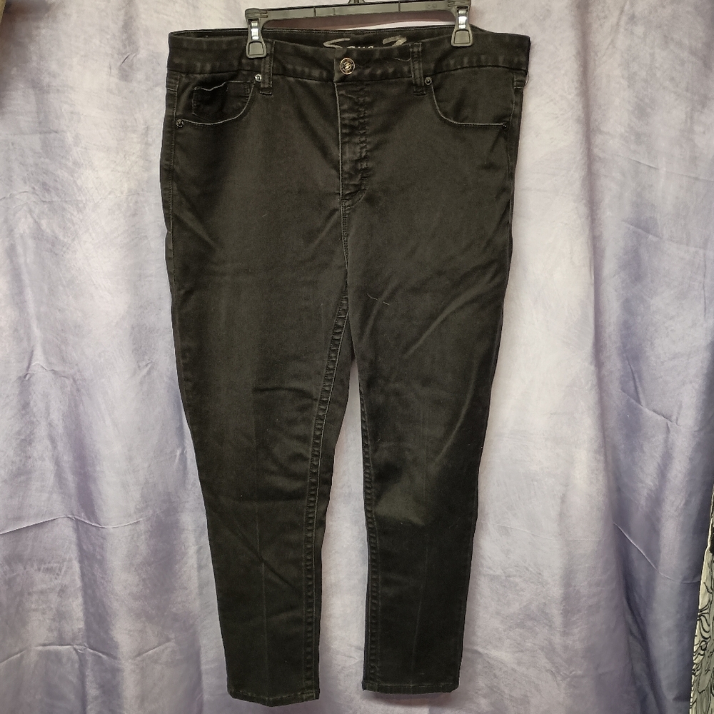 Seven7 Black Straight Leg Jeans